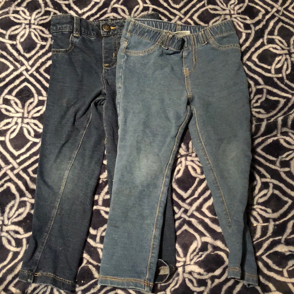 Denim leggings